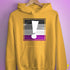 Asexual Pride Flag Exclamation Point Hoodie - Mustard